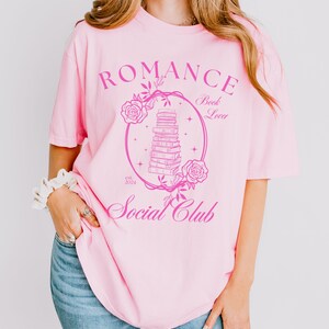Romance Book Lover Social Club Shirt , Romantasy Shirt Romance Smut Shirt Fantasy Romance Spicy Shirt Romance Book Merch Bookish Gifts