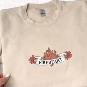 Fireheart Sweatshirt Throne of Glass Kingsflame Licensed Sarah J Maas Merch SJM Sweatshirt Kingdom of Ash Aelin Galathynius You Do Not Yield