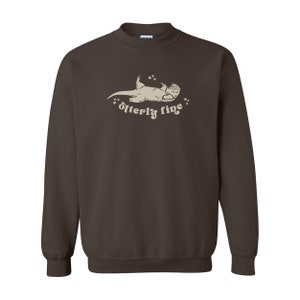 Sudadera de nutria, regalos de nutria marina Suéter de nutria Animales marinos Camiseta de nutria de río Camiseta de animal del océano Sudadera playera de niña con granola salada Dark Chocolate