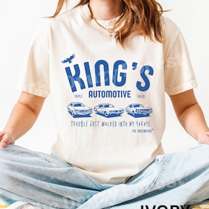 King&#39;s Automotive Ravenhood Shirt, Triple Falls Shirt, The Ravenhood Book Series Shirt, Licensed Kate Stewart Book Merch, Exodus Book Merch