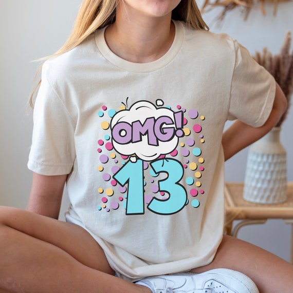 Teenager 13th Birthday Gifts 13 Year Old Boys Girls Crop Top Hoodie