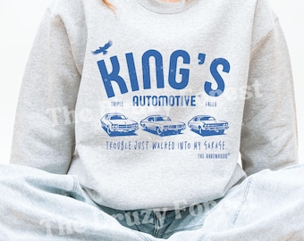 King's Automotive Sweatshirt, Ravenhood Series Merch, Licensed Kate Stewart Book Merch, The Ravenhood Sweatshirt,  Romance Book Merch, S-3XL