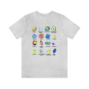 Crystal Shirt Mystieke shirt Edelsteen en Mineralen Shirt Cadeau voor rockliefhebbers Crystal Lover Gift Geologie Shirt Science Shirt Crystal Tee Ash