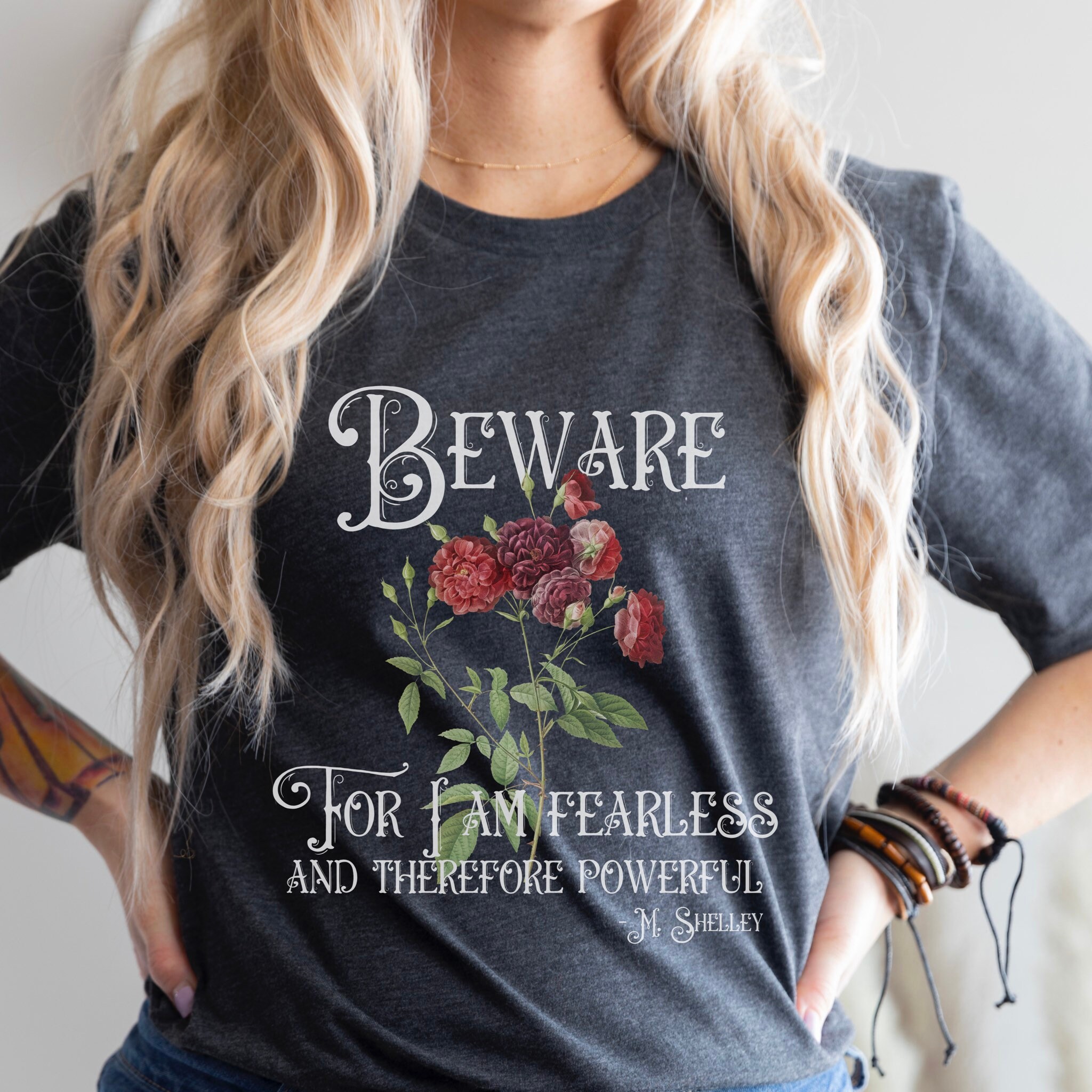 Women's T-Shirts [Out of Print] Mary Wollstonecraft Shelley / Frankenstein Scoop Neck Tee (Black) (Womens) Frankenstein by Mary Shelley Book Cover Tees — Out of Print