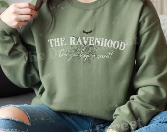 The Ravenhood Sweatshirt, Licensed Kate Stewart Book Merch, Romance Book Merch, Ravenhood Book Series Crewneck Sweatshirt, Sizes S-3XL
