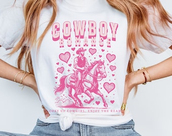 Cowboy Romance Reader Shirt, Western Romance Book Cowgirl Shirt Spice Reader Smut Shirt Western Bookish Things Tee Booklover Gifts