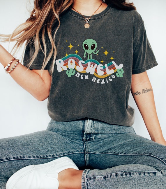 Roswell New Mexico Comfort Colors Retro Alien Shirt Cryptozoology