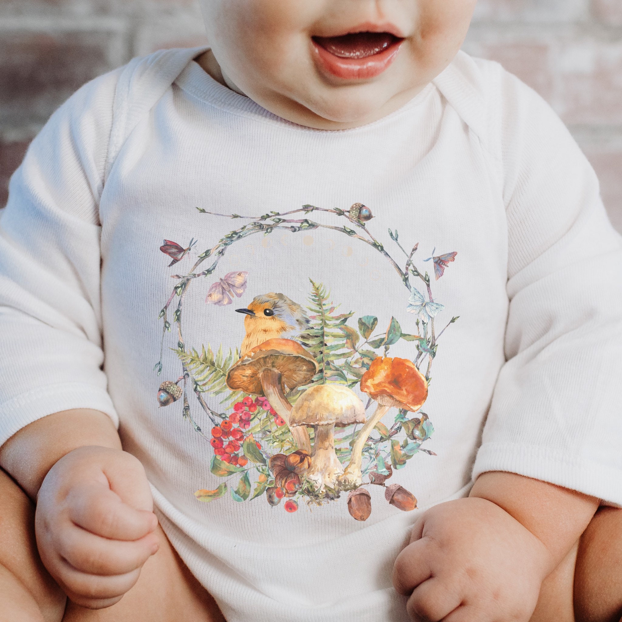 Mushroom Boom Long Sleeve Shirt - 1 Left Size 3-4 years
