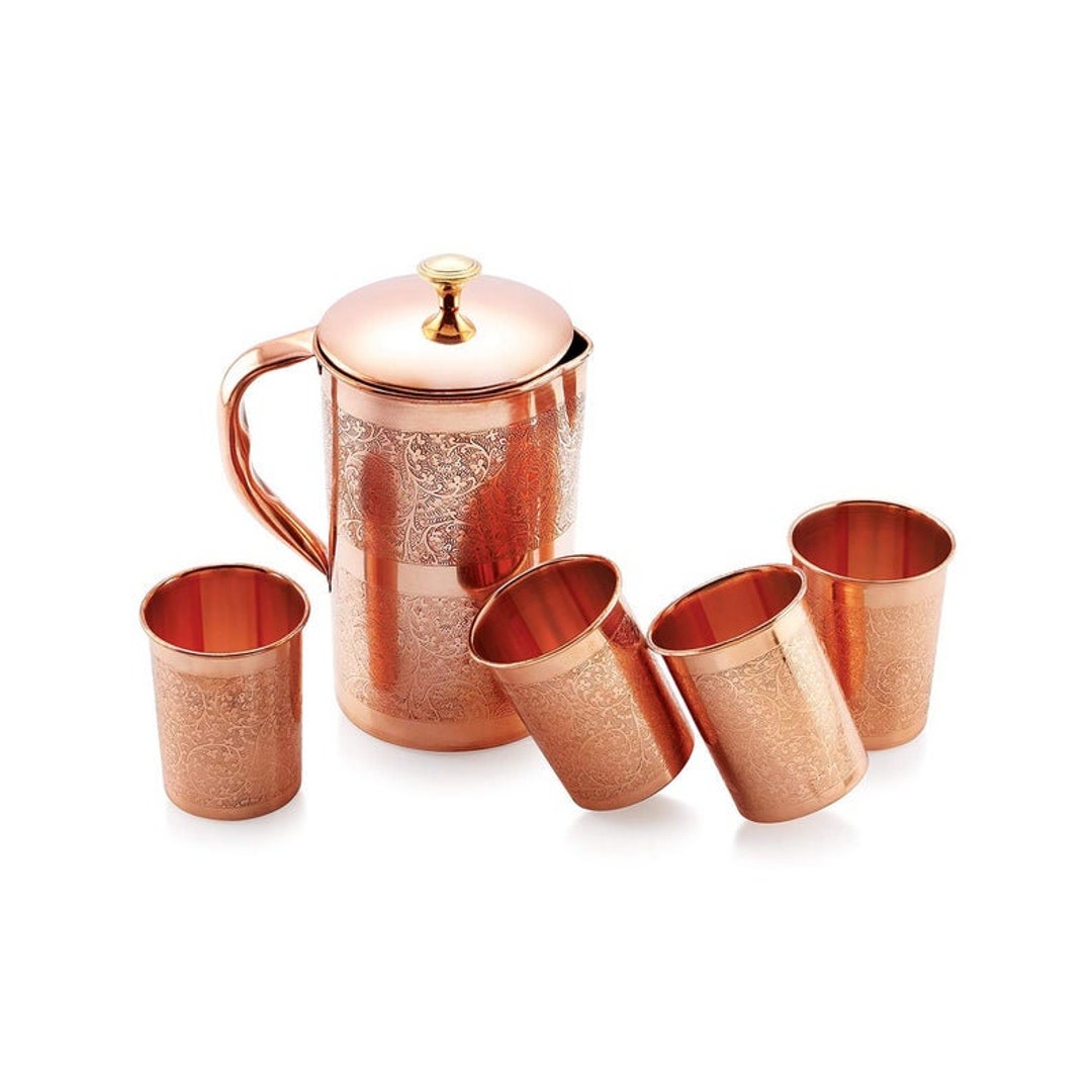Ayurveda Copper Pitcher Pitcher Flask With Health Benefits Etsy