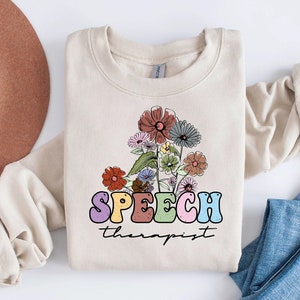 Speech Therapist Crewneck, Bilingualism Sweatshirt, Speech Pathologist Sweatshirt, Speech Therapy