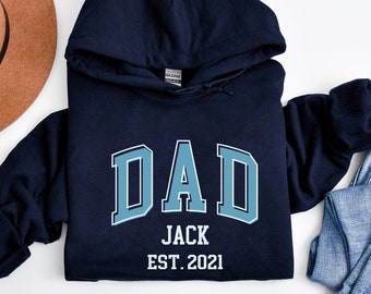 Personalized Dad Hoodie, Father's Day Gift, Custom Daddy Sweatshirt