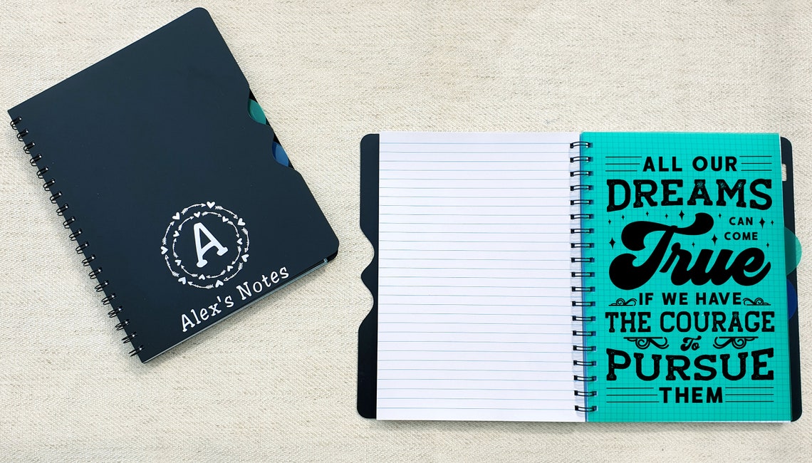 Personalised Motivational A5 Notebooks Personalised | Etsy