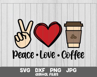 Free Free 205 Peace Love Coffee Svg Free SVG PNG EPS DXF File