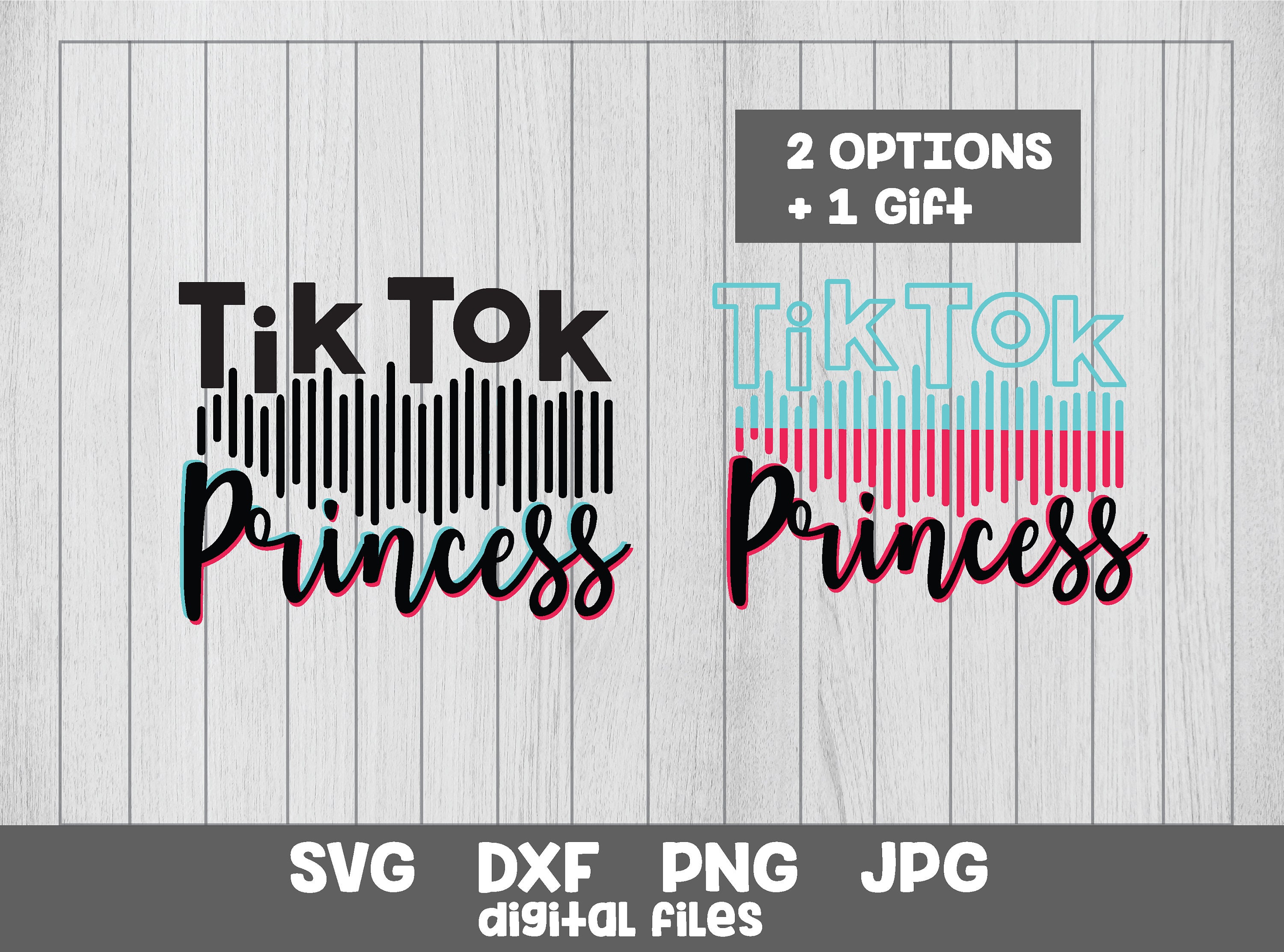 Eps Tik Tok Logo Tik Tok Vector Tik Tok Princess Logo Svg File For