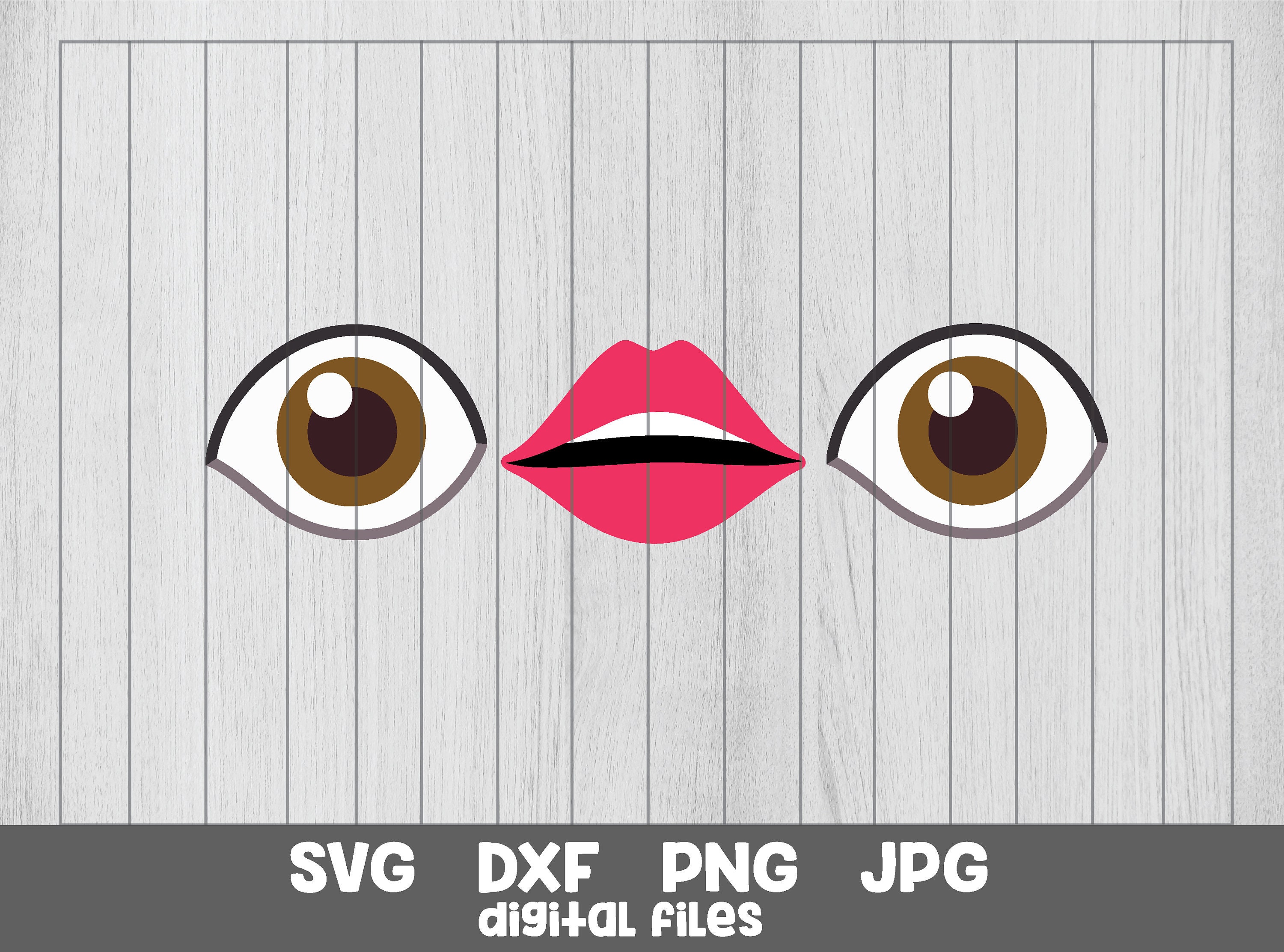 Eyes Mouth Tiktok Face Svg Eyes Emoji Mouth Emoji Svg Vector Etsy UK