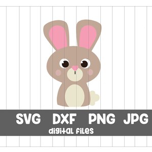 Bunny svg Cute bunny cut files bunny clipart image high resolution cut files commercial use