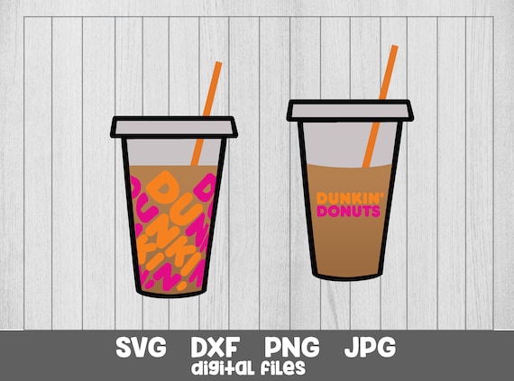 Download Dunkin Donuts Svg Dunkin Donuts iced coffee svg Dunkin | Etsy