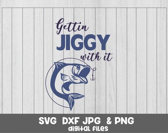 Pescando em SVG: Arquivos de corte de peixes com carretilha (download digital)