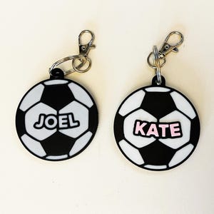 Bulk Custom Soccer Keychain – Personalized Gift for Players, Coaches & Teams Personalized Tag, Sport Keychains, Personalized Charms.