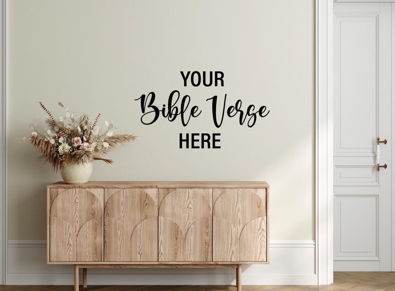 Custom Bible Verse Wall Decal: Personalized Scripture Vinyl Art - Etsy