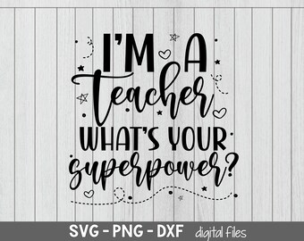 Superpoder do Professor SVG: Transferência de Ferro, Arquivos Recortados (Download Digital)