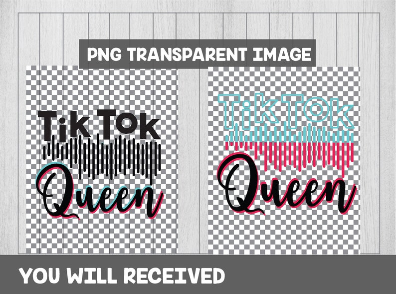 Download Tiktok Queen svg Tik tok queen svg Tiktok logo iron on | Etsy