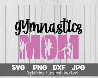 Maman gymnastique SVG : image de transfert de fer (téléchargement numérique)