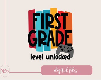 SVG First Grade : partie terminée, niveau débloqué (téléchargement numérique)