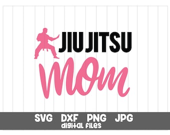 Jiu-Jitsu Mom SVG: Transferência de Ferro da Karate Mom (Arquivos Digitais)