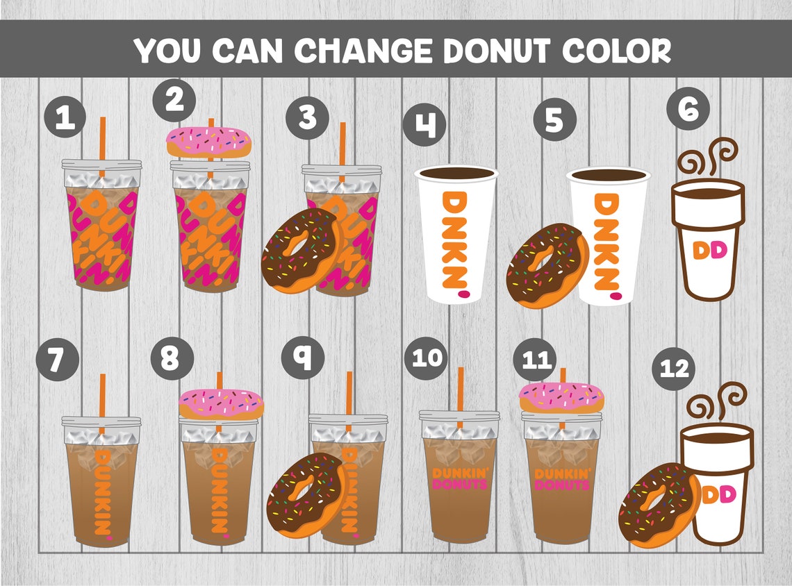 Custom Logo or Custom Image Dunkin Donuts Font Coffee and Etsy