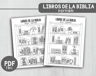 Lista de verificação de livros da Bíblia: atividade de colorir para crianças (PDF)