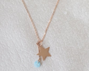 Comet Star Silver Necklace for Women Tiny Necklace Handmade Silver Necklace Zircon Stone Dainty Necklace NUR-4264 Statament Necklace