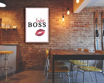 Wall Art: Lady Boss Printable Digital Prints