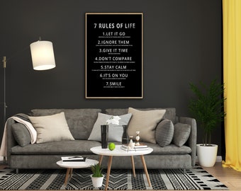 Wall Art: & Rules of Life - Printable