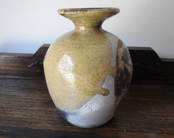 Raku Fired Bud Vase
