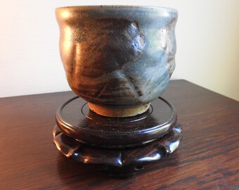 Japanese style Tea Bowl. Blue