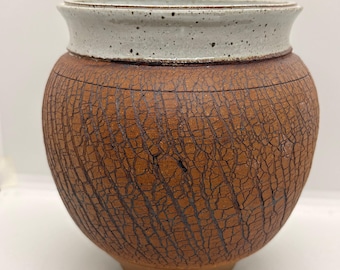 Medium Vase w/white rim