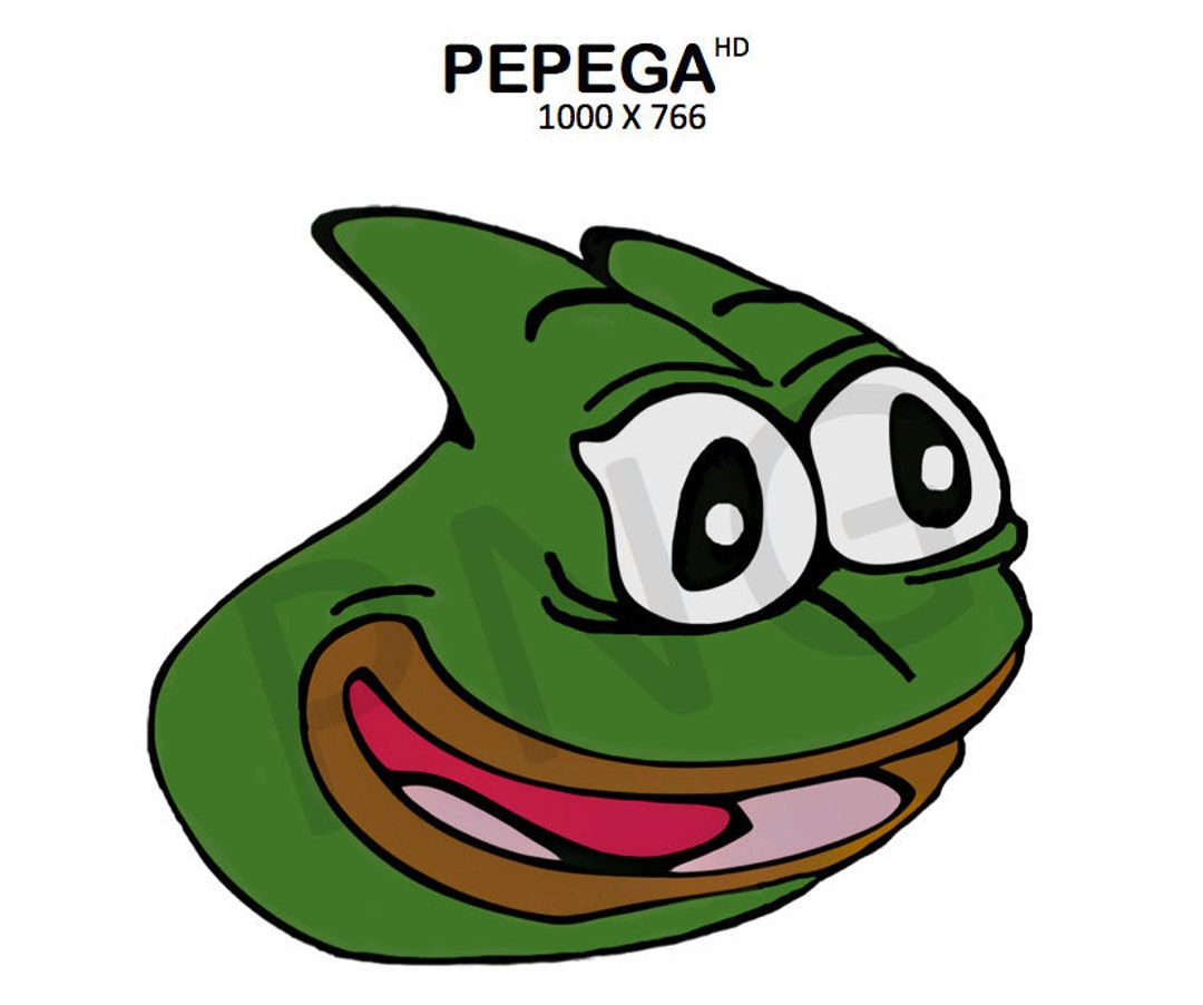 PEPEGA / Pepe the Frog Twitch Emote HD PNG Digital Download - Etsy New ...
