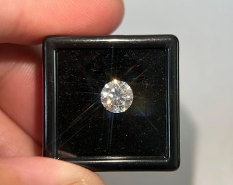 1.20 Carat 7mm Loose Moissanite D Color VVS1 GRA Certified