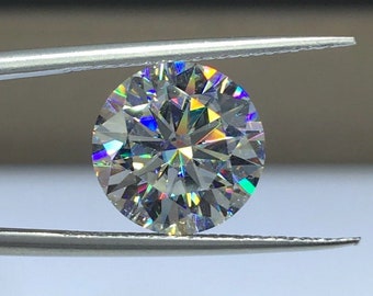Loose Moissanite Certified D Color VVS1 Synthetic Diamond 4 - 20mm USA Stock