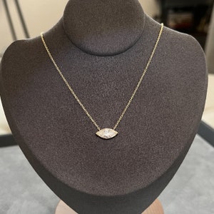 Pendentif Initiale L En Or 14K Avec Moissanite 2,20 Carats - Rond, Qualité D/VVS1, Neuf