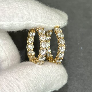 Orecchini A Cerchio In Argento 925 Con Moissanite 2 Carati – Gioielli Scintillanti D Colore, Regalo Anniversario