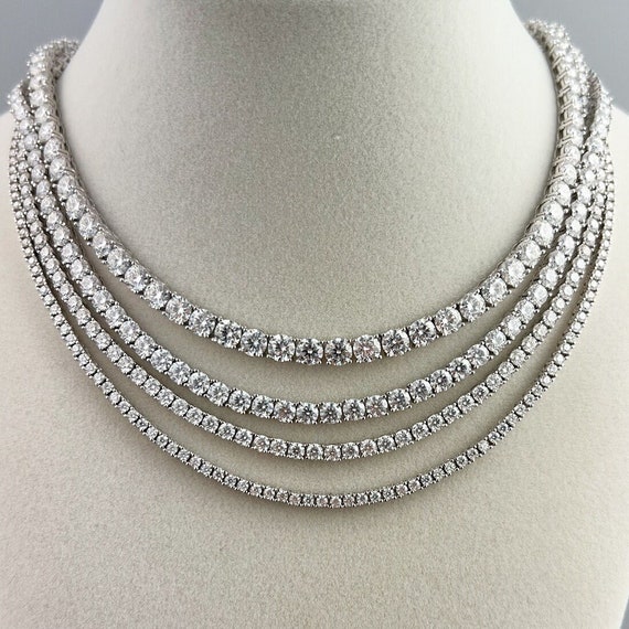 Hip Hop 3mm 4mm D Color Vvs Moissanite Diamond Tennis Chain Necklace Iced  Out Moissanite Tennis Chain Buy Tennis Chain,Moissanite Tennis | dekorita.lt