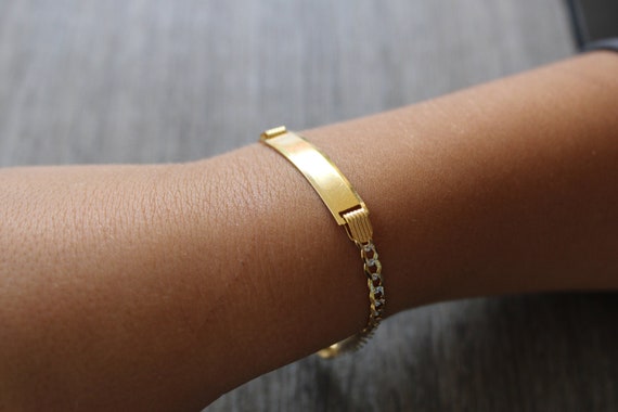 10k id bracelet outlet
