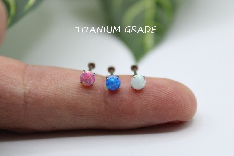 IMPLANT GRADE TITANIUM Threadless Push In 2mm 3mm 4mm White Pink Blue…