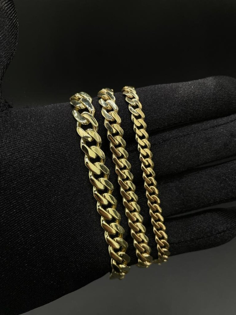 USA Trendy Bracciale Cavigliera Collana Girocollo Gioielli In Oro 14k Catena A M - Foto 6