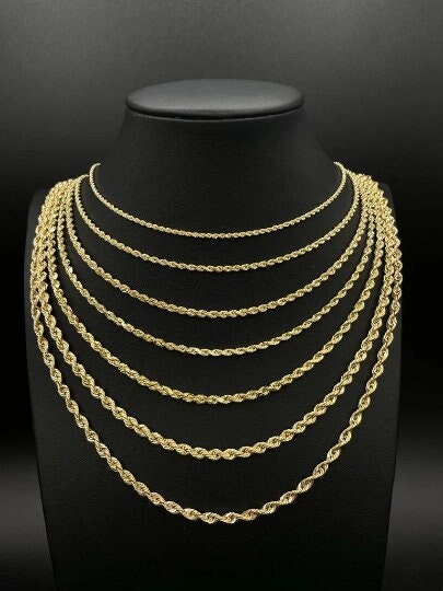 Real gold shop rope chain