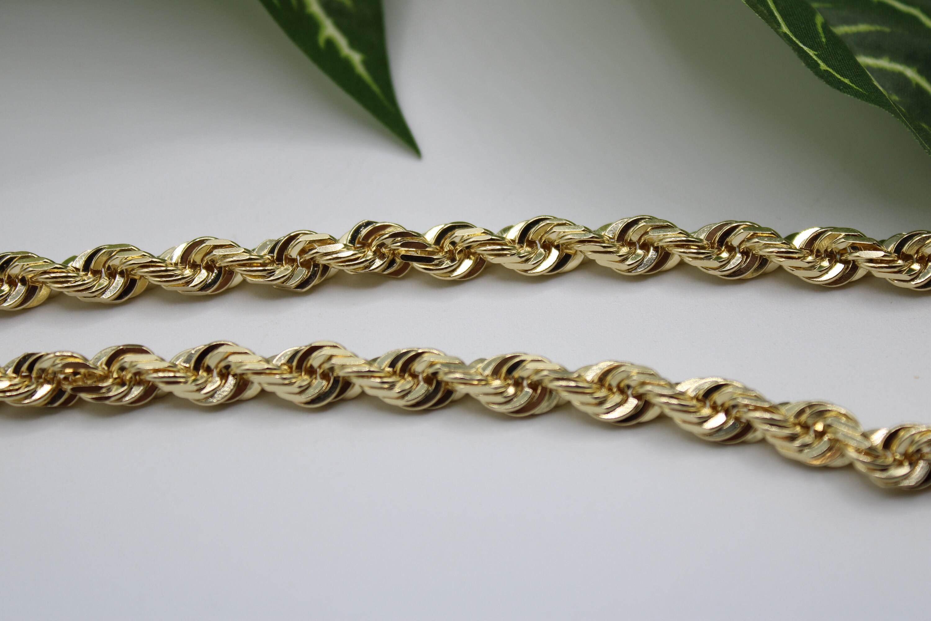 SOLID 10K Gold Rope Chain Gold Rope Necklace 1.5mm 2.5mm 3.5mm - Etsy ...