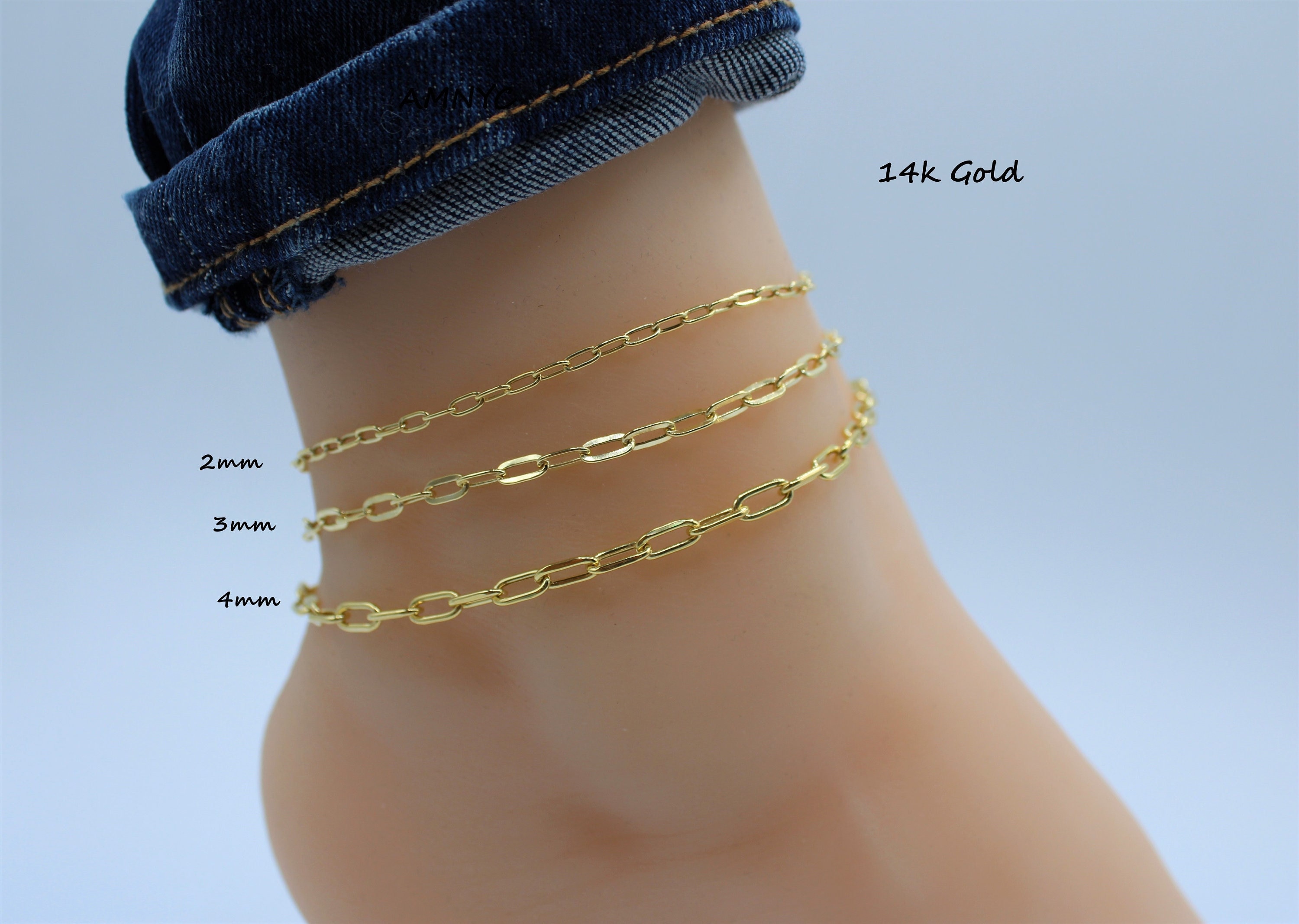 Knotted Gold Anklet - Pelican House