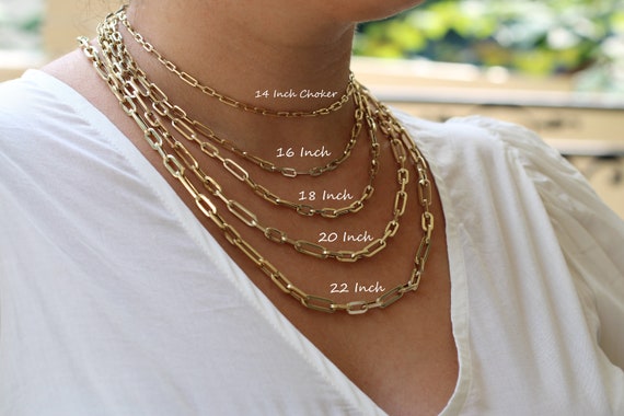 Gold Beaded Necklace | 14-karat 14 inch